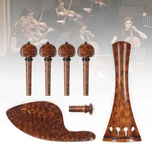 &quot;Full <strong>Size</strong> Jujube Wooden Violin <strong>Tuning</strong> <strong>Pegs</strong>-Elegant &amp; Durable Student Stringed Instruments Parts&quot;