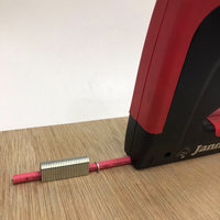 JY806 Professionelle Aluminium-Schnurklammerpistole für schwere Beanspruchung, einstellbar, für Holz, Rund- und Flachkabel/Drahtbefestigung
