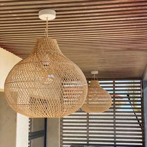 Abat-jour en rotin et bambou minimaliste moderne, fait main, fabricant vietnamien VIFARMEX - Product Image 5