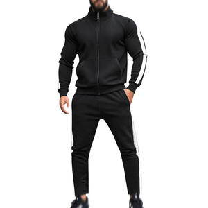 Conjunto de Dos Piezas de Chaqueta y Pantalones Deportivos para Hombre, 100% Algodón Lavado, Transpirable, Antibacterial, Ropa de Invierno - Product Image 2