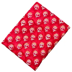 Qualidade Premium Red Color Bed Sheet Cotton a preço acessível do fabricante indiano e fornecedor