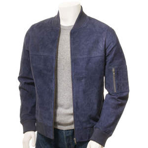 Chaqueta de cuero para hombre con corte moderno, cuello alto y logo frontal para uso diario, estilo casual, acabado suave, chaqueta de invierno. - Product Image 4