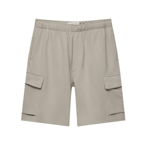 Shorts cargo beiges pour homme, décontractés, multi-poches, coupe ample, coton/polyester, respirants, séchage rapide, écologiques, été, extérieur - Product Image 1