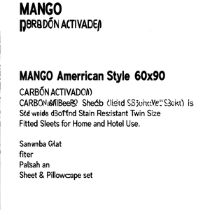 Juego de Sábanas MANGO Estilo Americano de 60x90 Pulgadas, 120 Hilos, Algodón con Estampado Animal, Sábanas Ajustables Suaves y Resistentes a las Manchas para Uso Doméstico y Hotelero - Product Image 2