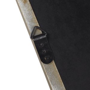 Specchio da parete in legno smerlato oro - Product Image 2