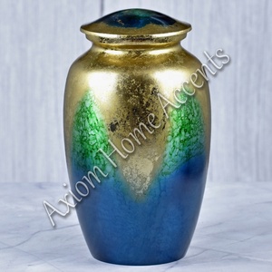Modern Aluminum Cremation Urn With Unique Craftsmanship Elegant <b>Memorial</b> <b>Keepsake</b> by Axiom Home Accents - Product Image 2