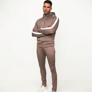 <b>Men</b> Sweatsuit Air Cotton Reflective Sports <b>Track</b> Suit <b>Men's</b> Long Sleeve Hooded Color black <b>Jacket</b> Adhesive Zipper Sweatpants - Product Image 5