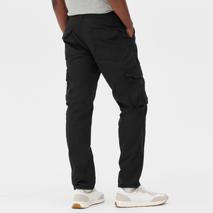 Pantalones Cargo de Lona Vintage para Hombre, Cintura Media, Corte Recto, para Senderismo, Trabajo, Casuales, con Bolsillos Laterales, Secado Rápido, Transpirables, 100% Poliéster - Product Image 3