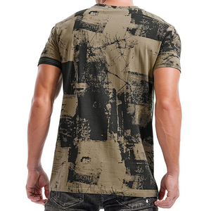 Custom <b>Abstract</b> Graphic Sublimation T Shirt Men Blue <b>Printed</b> Streetwear Casual Fashion Tee - Product Image 4