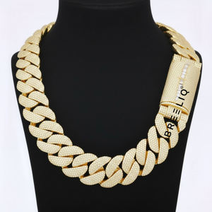 925 <b>Solid</b> <b>Silver</b> Iced Out Cuban Link Chain <b>Silver</b> Mens Luxury Chain Lab Grown Heavy Bling Rapper Style Hip Hop Jewelry - Product Image 5