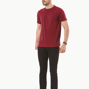 Camisetas de algodón 100% de estilo lujoso y corte regular para hombre, ecológicas, lisas, teñidas, ligeras, para gimnasio y entrenamiento. - Product Image 6