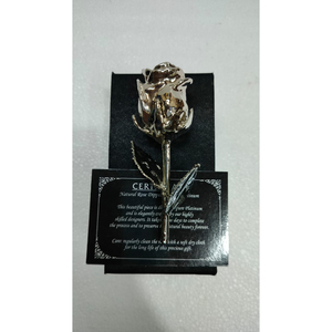 Rose plaquée or 24 carats en gros, fleur naturelle préservée, artisanat avec boîte cadeau haut de gamme, rose dorée de luxe pour la Saint-Valentin et la fête des Mères - Product Image 1