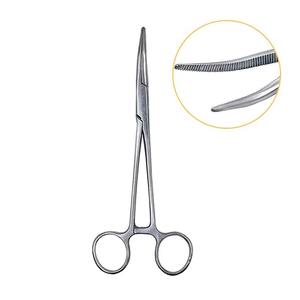 Pinza Hemostática Curva de Acero Inoxidable para Cirugía General y ORL, Instrumento Quirúrgico Manual para Pinzado Preciso de Vasos y Control de Hemorragias - Product Image 1