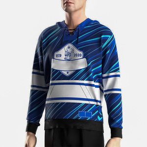 Sudadera con Capucha de Hockey sobre Hielo para Hombre, de Secado Rápido, con Estampado Personalizado, Logotipo del Equipo, Antibacteriana y Transpirable para Prácticas de Equipo - Product Image 4