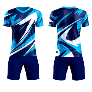 Vêtements d'équipe de football professionnelle, maillot de foot personnalisé, shorts, vêtements de performance athlétique, tissu respirant, sublimation - Product Image 6