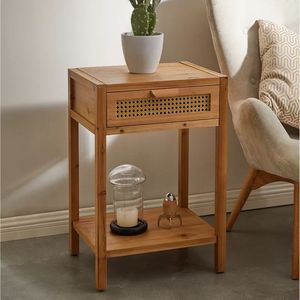 Decorative Wooden <b>Side</b> <b>Table</b> For Apartment Bedroom Furniture And Elegant <b>Small</b> Space Interior Styling - Product Image 1