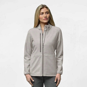 Unisex Blue Polyester Woven <b>Scrub</b> <b>Top</b> Hood Zipper Hospital Uniform Needle Detection Seamless Fusing WARPRO INDUSTRY SS-MSS-008 - Product Image 4