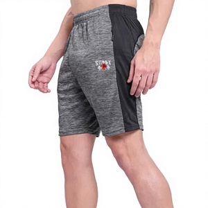 Shorts de sport pour hommes en gros, séchage rapide, respirants, pour l'entraînement, la course et le fitness, avec poches zippées, vêtements de sport personnalisés - Product Image 1