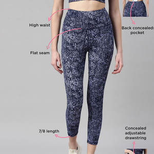 Leggings de sport slim pour femme, taille haute, extensibles, pour yoga, fitness et gym - Product Image 3