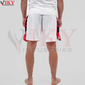 Tenue de boxe et d'arts martiaux unisexe pour adultes, de qualité supérieure, avec contraste de couleurs blanc, noir et rouge, produit haut de gamme, short de boxe et débardeurs - Product Image 6