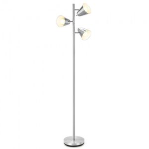 Lampada da Terra LED a 3 Luci da 64 Pollici per Soggiorno e Camera da Letto, Luce da Lettura con Paralume in Metallo - Product Image 5