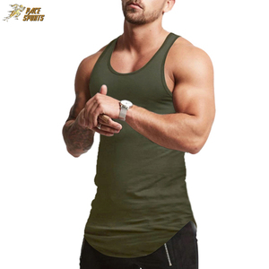 Gym <b>Singlet</b> Custom <b>Mens</b> Workout Tank Top Sports <b>Singlet</b> Printing Gym <b>Singlet</b> / custom sublimation cotton stringer vest - Product Image 6