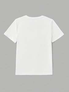 2026 New Trend Cotton Jersey Printed T-Shirt Unisex Luxury Style Short Sleeve Casual Front Logo Autumn Winter Tee - Product Image 3