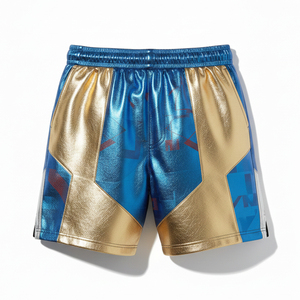 กางเกงขาสั้นฤดูร้อนแบบยูนิเซ็กซ์รักษ์โลก ผลิตจากผ้าฝ้ายออร์แกนิกและเส้นใยไม้ไผ่ กางเกงขาสั้นแบบยั่งยืน ผู้ผลิตเสื้อผ้าแบรนด์ส่วนตัว - Product Image 3