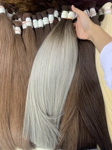 Prix de gros Extensions de cheveux en vrac Forte et sans enchevêtrement Double noyade 100 grammes Couleurs claires 14 pouces - Product Image 6