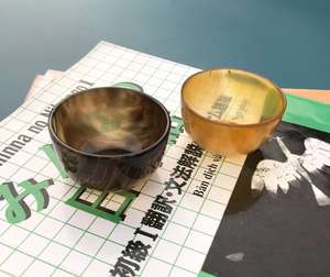 Cuencos pequeños de cuerno de búfalo, cuenco para preparar, taza para salsa, cuenco para picar, plato para guardar anillos, soporte moderno para anillos, plato para una sola porción, regalos para amantes de la gastronomía - Product Image 1