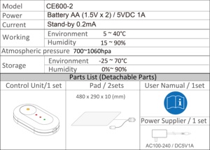 King Size Baby Monitor Detector de ritmo respiratorio Audio/Video Cuidado infantil Actividad DE SEGURIDAD Observación de latidos del corazón Monitoreo del sueño - Product Image 5