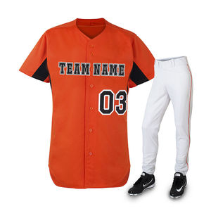 Uniformes de baseball rétro en gros, fabricant de vêtements de sport par sublimation - Product Image 1