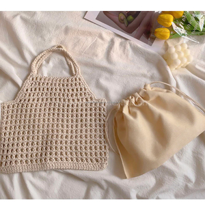 100% coton grand-mère carré Crochet sacs avec différents motifs Crochet sac été Crochet sac pour Shopping et usage quotidien de l'Inde - Product Image 3