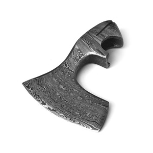 MORTAL SAGA Hacha Vikinga de Doble Hoja Forjada en Acero de Damasco de Lujo, Acero Inoxidable y Acero al Carbono, con Cabeza de Fresno - Product Image 4