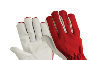 Leather Safety Gloves Elastic Wristlet Cuff Anti-Slip Full Texture Abrasion Resistant Anti-Cut Impact Level 3 General Purpose - Product Image 2