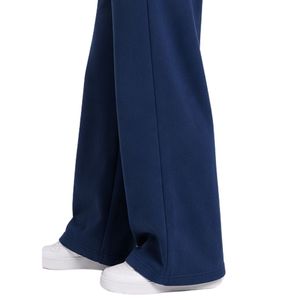 <b>Navy</b> <b>Blue</b> <b>Wide</b> <b>Leg</b> Sweatpants Women Elastic Waist Loose Fit Casual Cotton Fleece <b>Trousers</b> Oversized Lounge Pants Streetwear - Product Image 3