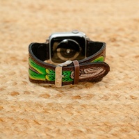 Bracelet de montre en cuir véritable Bracelet de montre marron Accessoires Bracelet de montre Western en cuir de vachette personnalisé pour hommes et femmes
