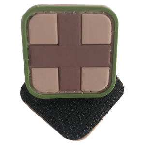 Fabricante de Parches de PVC, Parches Cosidos con Nombre de Marca Personalizado en Relieve, Insignia de Silicona 3D, Logotipo para Prendas con Diseño de Cruz Roja, PVC Suave - Product Image 3
