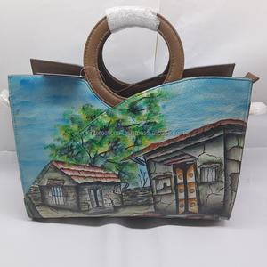 กระเป๋าโท้ทขนาดใหญ่ลายพิมพ์สีสันสดใสสำหรับผู้หญิงกระเป๋าผ้าคอตตอนแบบนำกลับมาใช้ใหม่ได้สไตล์สเปน - Product Image 4