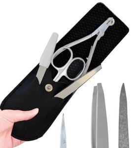 Kit professionnel de soins des ongles avec pousse-cuticules et coupe-cuticules en acier inoxydable, outils de manucure et pédicure, personnalisation de marque, vente en gros - Product Image 2