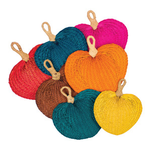 L'article le moins cher est le petit ventilateur d'été en feuille de palmier de style traditionnel avec raphia pour la décoration de mariage - Product Image 4