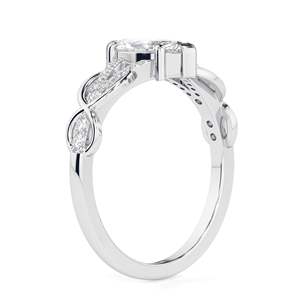 Anillo de aniversario con diamante de corte marquesa cultivado en laboratorio, estilo elegante, para mujer, en oro blanco/rosa/amarillo/plata - Product Image 5