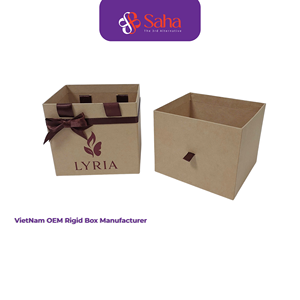 Cajas de Regalo Biodegradables Hechas a Mano con Estampado en Relieve de Lámina Dorada, Reciclables, Personalizables, con Laminación Mate, de Papel - Product Image 5