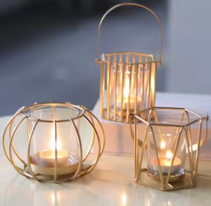 Portavelas Metálico Premium con Diseño de Copo de Nieve para Decoración Navideña del Hogar - Product Image 1