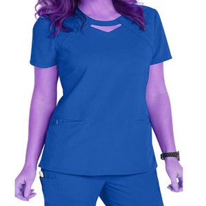 Conjunto de Uniformes Médicos Personalizados de Corte Ajustado para Enfermeras, Manga Corta, Suaves y Elásticos, para Hospital, Spa y Clínica, para Mujer - Product Image 2