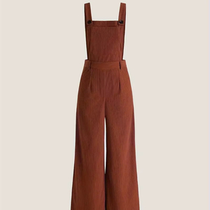 Women's Sleeveless Vest Knitted Casual Jumpsuit Lace <b>Button</b> Vintage High Waist Eco-Friendly Yoga Fitness Jump <b>suit</b> - Product Image 1