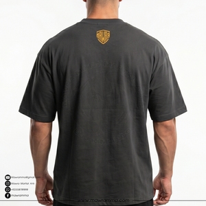 เสื้อยืดพิมพ์ลายกราฟิกวินเทจสำหรับผู้ชาย OEM สไตล์ฤดูร้อน ลายพระอาทิตย์ตกดินริมชายหาด สีดำ ผ้าฝ้าย แขนสั้น ใส่ได้ทั้งชายและหญิง - Product Image 2