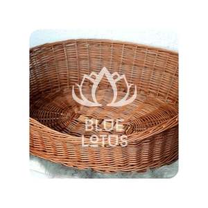 VENTE FLASH Lit pour animaux de compagnie en rotin Blue Lotus 2025, respirant, design tissé biologique pour animaux de compagnie, relaxation profonde - Product Image 1