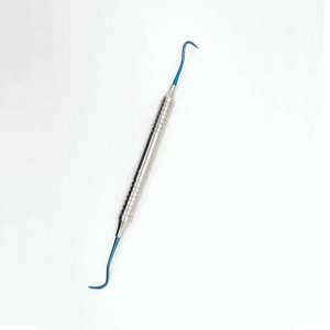 Instrument dentaire professionnel à double extrémité, en acier inoxydable recouvert de titane, pour le traitement parodontal - Product Image 5