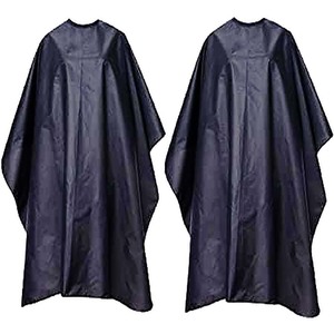 Cape de coiffure imperméable en polyester noir ASAP Apparels Company, lavable, pour femmes et hommes, pour salon de coiffure et barbier - Product Image 6